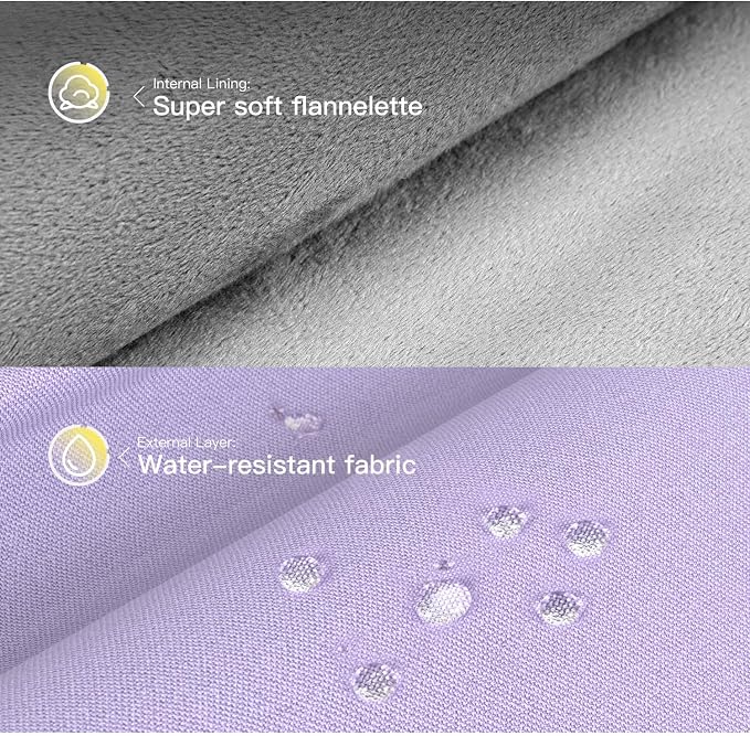 360° Upgraded Protective Laptop Sleeve for MacBook Air 15 inch M4 A3241 2025, M3 A3114 2024, M2 A2941 2023, 15-inch Shockproof Water-Resistant MacBook Case w/Accessory Pocket, Purple