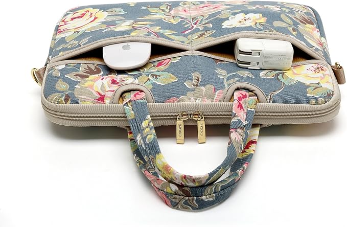 kayond Blue Water Hyacinth Patten water resistant Laptop Shoulder Messenger Bag Case Sleeve for 14 Inch 14.1 Inch Laptop,Laptop Briefcase