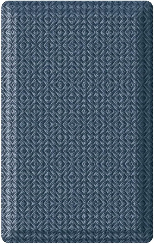 Ophanie Kitchen Mats for Floor, 3/4 inch Thick, 17x28 Anti Fatigue Cushioned Mat, Kitchen Rugs, Waterproof, Comfort Ergonomic Standing Mat for Office, Home, Sink, Blue Non-Slip Ridged Bottom