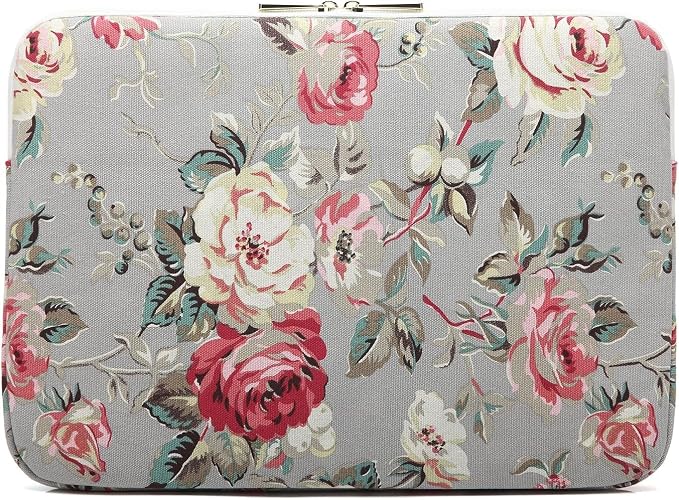 Laptop Sleeve Case Bag Cover with Pocket for MacBook Pro 16 and 16 inch HP Lenovo Dell ASUS Acer Notebook Computer (Grey Rose)