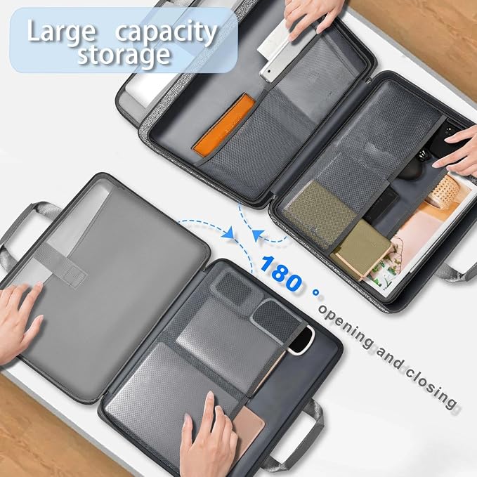 ZINZ Expandable Laptop Case 15.6 Inch Sleeve, Protective Carrying Case Compatible with MacBook Neo 16", MacBook Pro 16"/15.4", Dell XPS 16" and Most 15" 15.6" 16" Notebook，MG01Y01