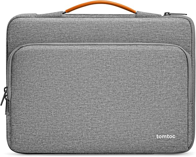 tomtoc 360 Protective Laptop Carrying Case Compatible with 14-inch MacBook Pro M5 Pro/Max (2026) A3426 A3427, M4/M3/M2/M1 Pro/Max, 12.9-13 Inch iPad Pro/Air, Water-Resistant Accessory Sleeve Bag