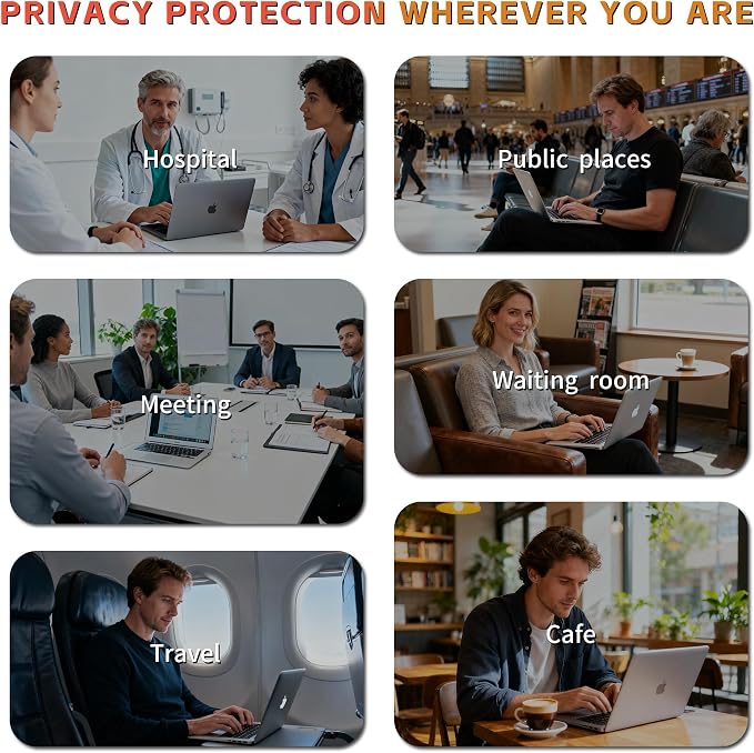 Juvraixo Magnetic Privacy Screen Protector for Macbook Pro 14 Inch (2021-2024, M1, M2, M3, M4), Matte Removable Private Anti Blue Light Glare for 14.2" Mac Pro Laptop Computer