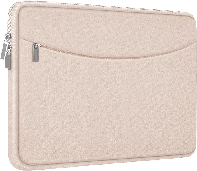 Laptop Case 14 inch, Shockproof Protective Laptop Cover Briefcase Carrying Computer Bag with Accessory Pocket Portable Computer Sleeve for 14" MacBook, HP, Dell, Lenovo, Acer, Pink