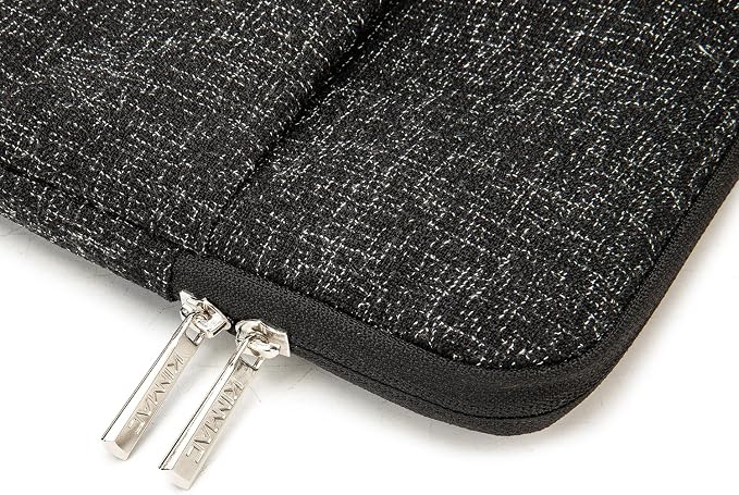 Kinmac 360° Protective Vertical Laptop Sleeve Case Cover Bag (Snow Black, 15.6 inch-16 inch)