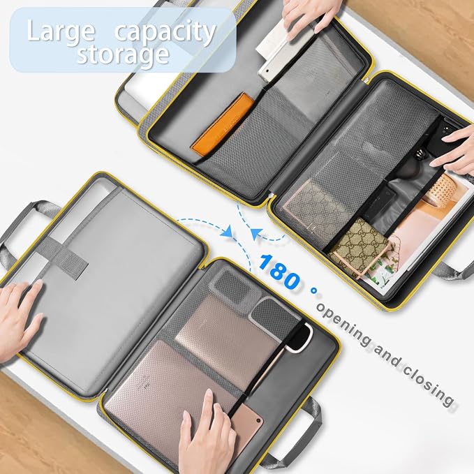 ZINZ Expandable Laptop Case 15.6 Inch Sleeve, Protective Carrying Case Compatible with MacBook Neo 16", MacBook Pro 16"/15.4", Dell XPS 16" and Most 15" 15.6" 16" Notebook，G01YL01