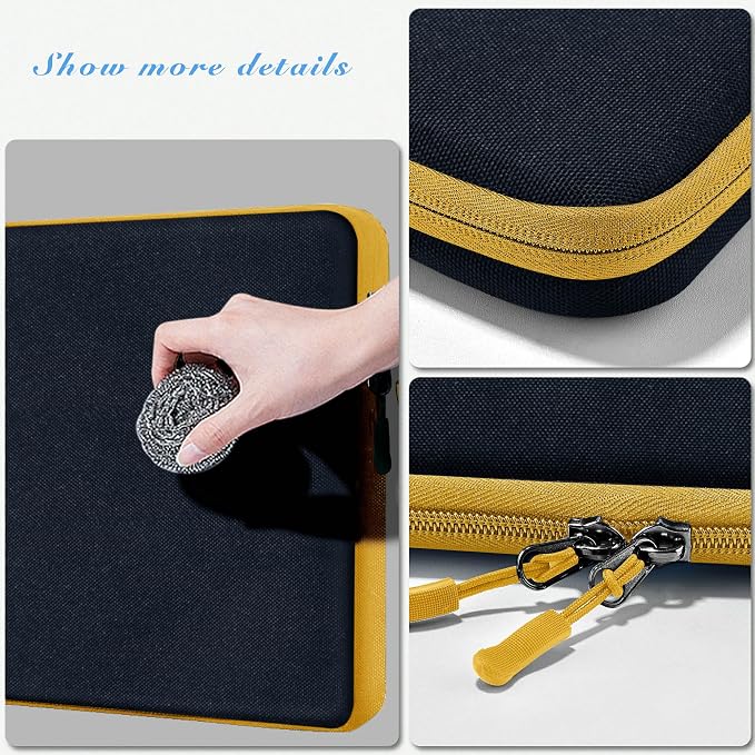 Hseok Laptop Case 13.3-14 Inch Sleeve, Water-Resistant Computer Bag Compatible with MacBook Neo/Pro 14" M5/M4/M3/M2/M1 and All 13.3" Mac Air/Pro, XPS 14 and Most Popular 13.3"-14" Notebook，B02K04