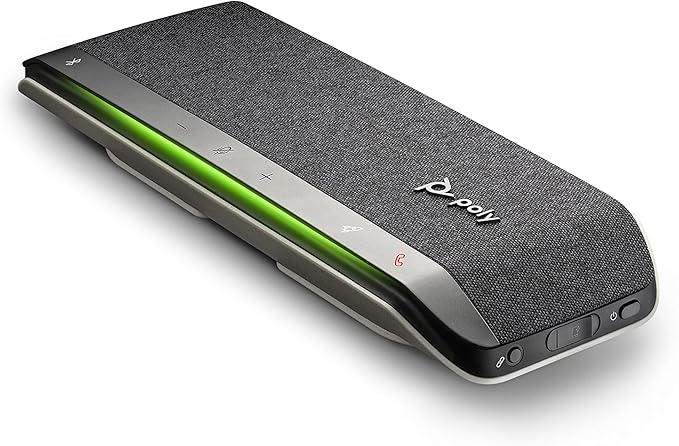 Poly - Sync 40+ Bluetooth Smart Speakerphone (Plantronics) - Flexible Work Spaces - Connect to PC/Mac via Included BT600 Dongle and Smartphones via Bluetooth - Works with Teams, Zoom & More