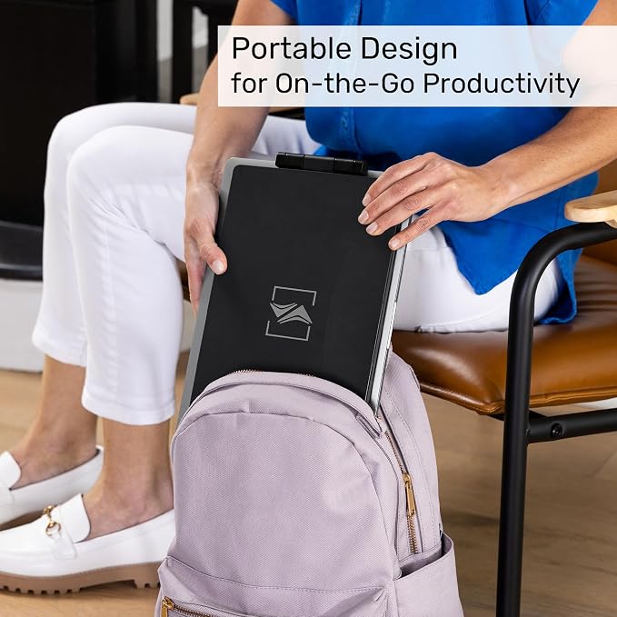 SideTrak Swivel 14" Attachable Portable Monitor Extender, FHD TFT Laptop Dual Screen with Kickstand + Unique Swivel Hinge, Compatible with Mac, PC, Chrome, Powered by USB/Mini HDMI Port (Black)