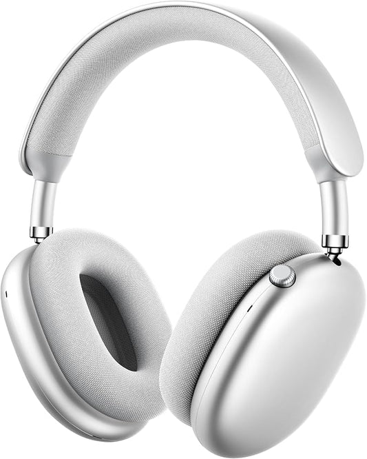 Picun F8 Pro Hybrid Active Noise Cancelling Headphones with Multiple Modes, Wireless Over-Ear Bluetooth Headphones, 140H Playtime, Customizable Sound, Head Tracking,Travel, Office (Silver)