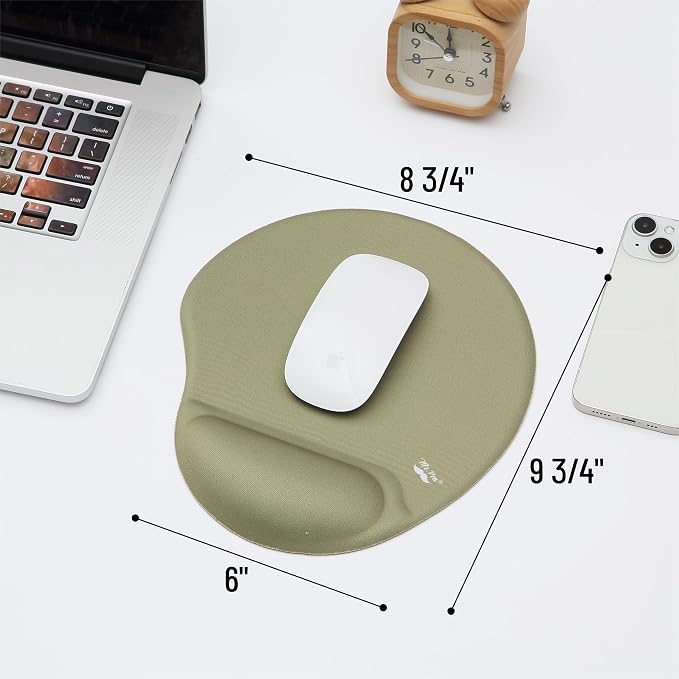 Mr. Pen- Ergonomic Mouse Pad with Wrist Rest, Breathable Fabric with Memory Foam Cushion, Non-Slip Rubber Base, Gel Mouse Pad with Wrist Support