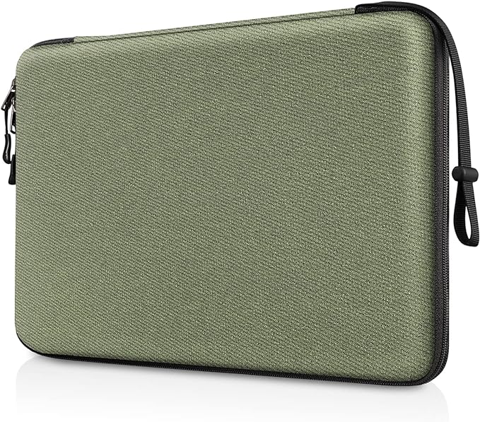 FINPAC Hard Laptop Sleeve Case for 15.3 inch MacBook Air M5 M4 M3 M2 (2026-2023) A3241 A3114 A2941, 16.2 inch MacBook Pro 2026 M5/M4/M3/M2/M1 Pro/Max, Waterproof Case for Surface Laptop, Olive