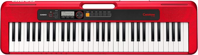 Casio CT-S200RD PPK 61-Key Premium Keyboard Pack with Stand, Headphones & Power Supply, Red