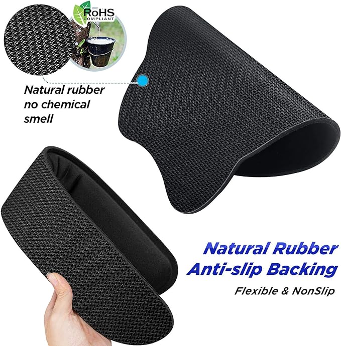 Gimars Upgrade Enlarge Superfine Fibre Soft Smooth Gel Ergonomic Mouse Pad Wrist Support and Keyboard Wrist Rest for Computer, Laptop, Mac, Gaming and Office, Durable, Comfortable and Pain Relief