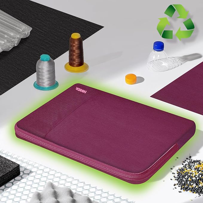 Hseok Laptop Sleeve 15.6 16 inch Case Compatible with MacBook Neo 16, MacBook Pro 16" M5/M4/M3/M2/M1, MacBook Air Pro 15", XPS 16, Most 15" 15.6" 16" Notebooks,Wine