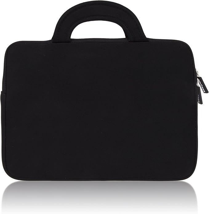 amCase Chromebook Case-11.6 to 12 inch Neoprene Travel Sleeve with Handle-Black