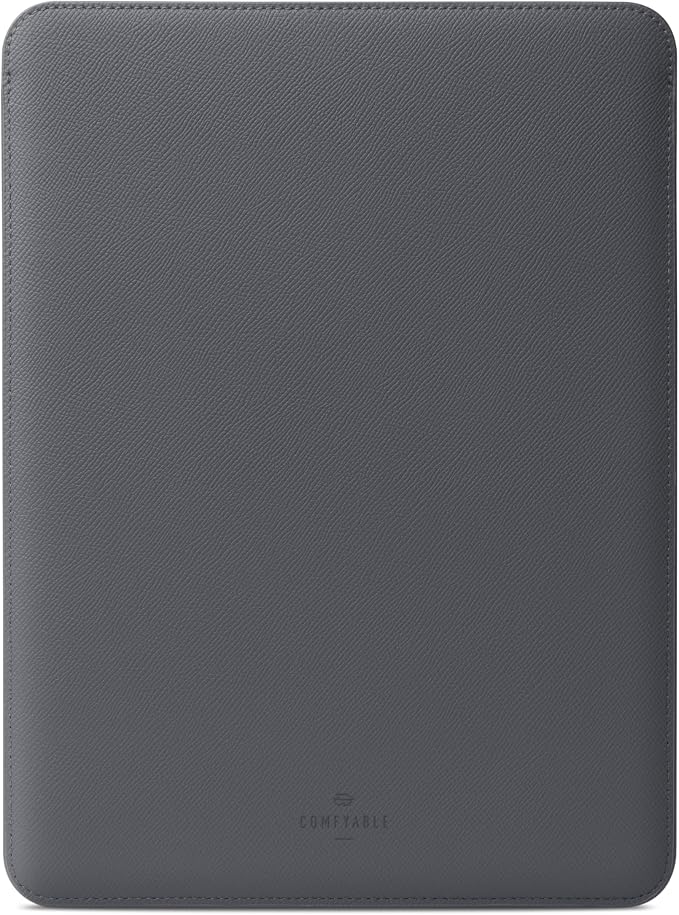 Comfyable Laptop Sleeve 14 Inch Precisely Compatible with MacBook Pro M5 M4 M3 M2 Pro/Max 2026-2021, Genuine Leather Cover Case, Dark Gray