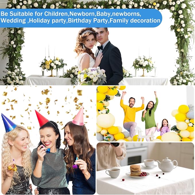 6x9ft White Photography Backdrop, High Density Polyester Fiber Photo Background Cloth is Foldable and Machine Washable, Suitable for Photo Background Video Photography Studios