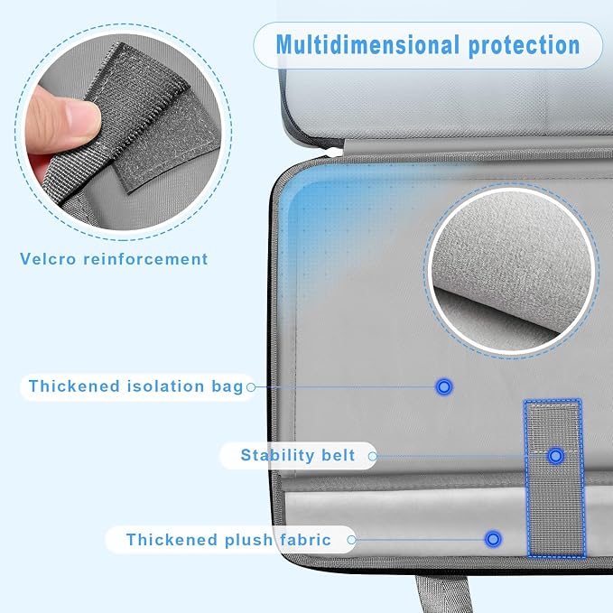 ZINZ Expandable Laptop Case 15.6 Inch Sleeve, Protective Carrying Case Compatible with MacBook Neo 16", MacBook Pro 16"/15.4", Dell XPS 16" and Most 15" 15.6" 16" Notebook，G01BK01