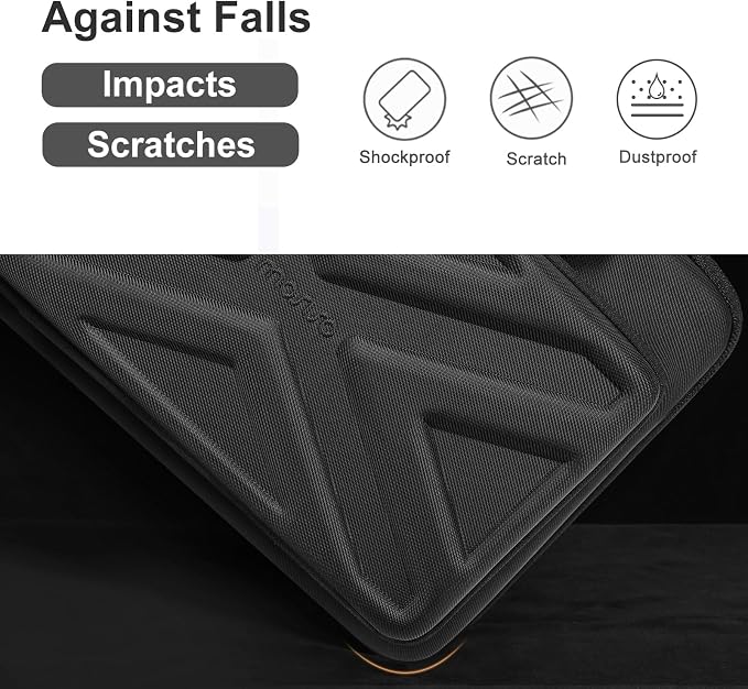 MOSISO Laptop Bag for Men,15-16 inch Computer Bag Compatible with MacBook Air 15 inch/Pro 16 inch, HP, Dell, Lenovo, Asus, Acer, Hard Shell Laptop Case with Front Pocket&Shoulder Strap, Black
