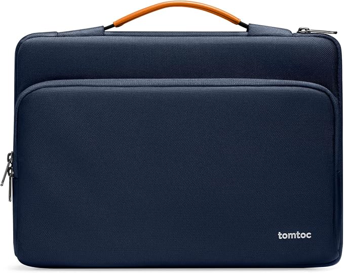 tomtoc 360 Protective Laptop Sleeve for 13.5-14.4 Inch Microsoft New Surface Laptop Studio/5/4/3/2/1, Surface Book 3/2/1, Water-Resistant Shockproof Notebook Accessory Carrying Case Bag, Blue