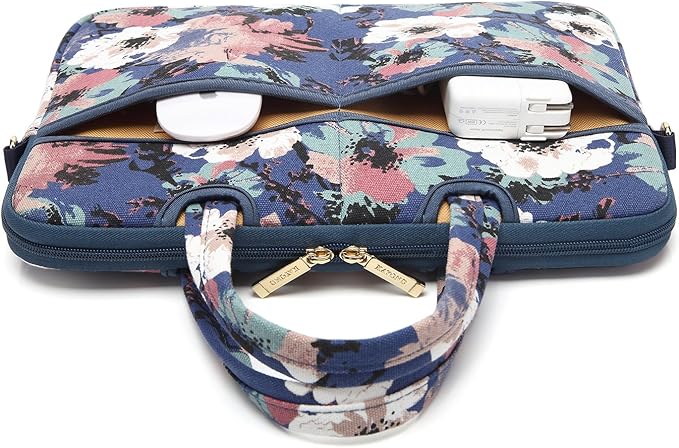 kayond Watercolor orchid Patten water resistant Laptop Shoulder Messenger Bag Case Sleeve for 14 Inch 14.1 Inch Laptop,Laptop Briefcase