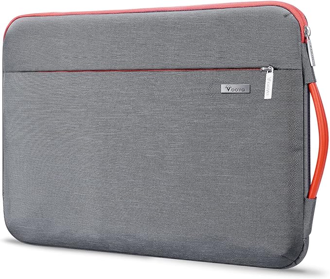 Voova Laptop Sleeve Case 11 11.6 12 Inch, 360° Protective Computer Cover Bag Compatible with Surface Pro X/8/7/6/5, Surface Laptop Go 3/2, MacBook Air 11, Hp Acer Asus Samsung Chromebook Tablet, Grey