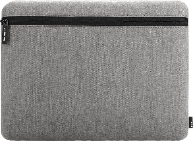 Incase 13-inch Laptop Carry Zip Sleeve - Sea Blue, Polyester, Protecting Laptops During Travel or Transport, Cover for Laptops (Cement Gray)