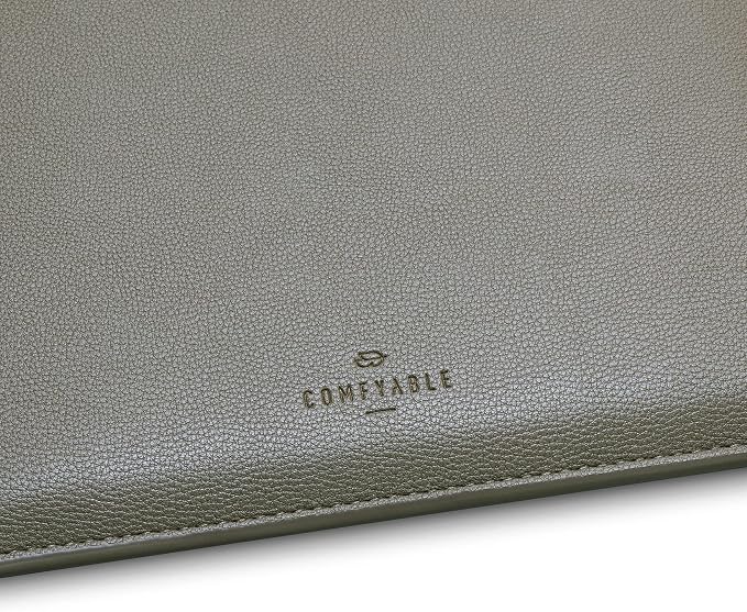 Comfyable Laptop Sleeve 13 Inch Precisely Compatible with MacBook Air M5 2026 & MacBook Pro/Neo A18, Faux Leather Cover Case, Khaki Green