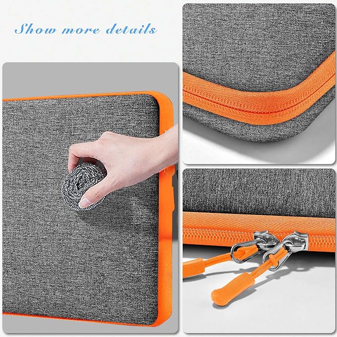 Hseok Laptop Case 13.3-14 Inch Sleeve, Water-Resistant Computer Bag Compatible with MacBook Neo/Pro 14" M5/M4/M3/M2/M1 and All 13.3" Mac Air/Pro, XPS 14 and Most Popular 13.3"-14" Notebook，D02G02