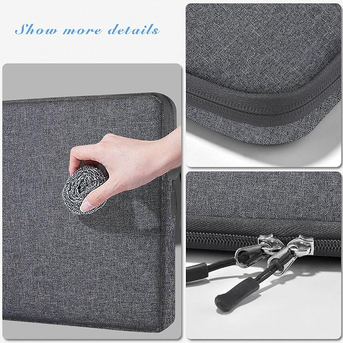 Hseok Laptop Sleeve 15.6 16 inch Case Compatible with MacBook Neo 16, MacBook Pro 16" M5/M4/M3/M2/M1, MacBook Air Pro 15", XPS 16, Most 15" 15.6" 16" Notebooks,L01G07