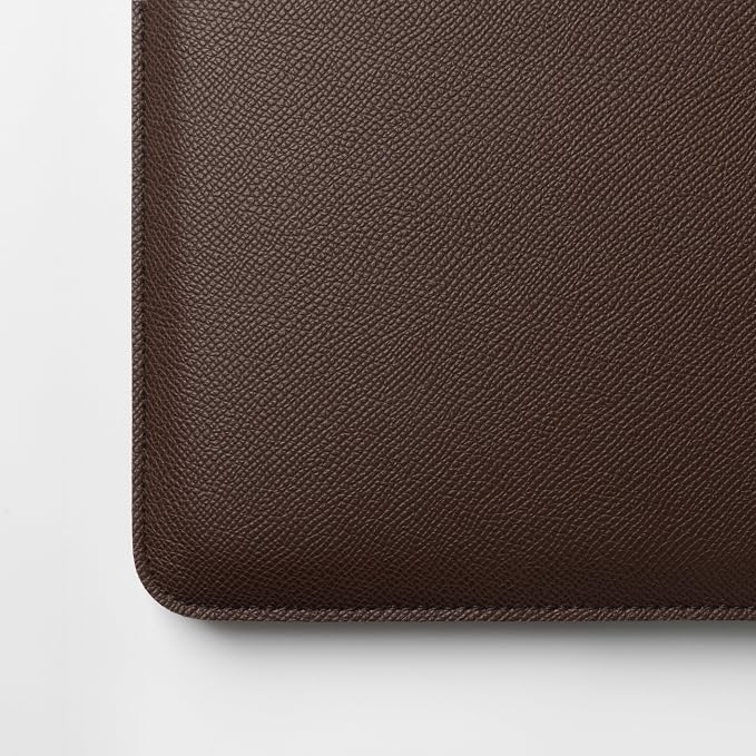 Comfyable Laptop Sleeve 14 Inch Precisely Compatible with MacBook Pro M5 M4 M3 M2 Pro/Max 2026-2021, Faux Leather Cover Case, 14 in, Coffee