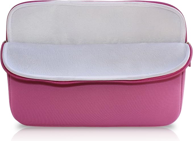 amCase 13.3 inch Chromebook Case Sleeve for iPad Pro, ASUS C300 Chromebook/Samsung Chromebook 2/Acer Chromebook/MacBook Air/Pro/Toshiba Chromebook/Lenovo Yoga 2/3 with Handle (Pink)