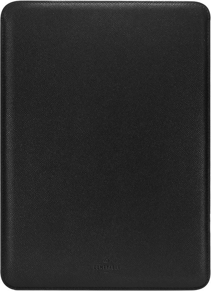 Comfyable Slim Laptop Sleeve 16 Inch Compatible for MacBook Pro M5 M4 M3 M2 Pro/Max 2026, Faux Leather Protective 16-in Mac Cover Case, Black