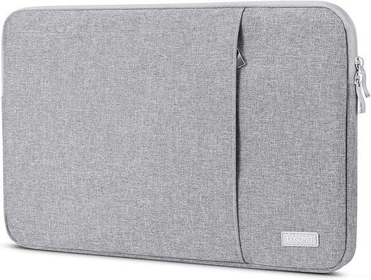 Portable Monitor Case 15.6 Inch,Losong Protective Carrying Sleeve for Most 15.6 in Monitors,Water Resistant Portable Computer Laptop Display Bag with Accessory Pocket,Size-15.3"x9.8" Gray