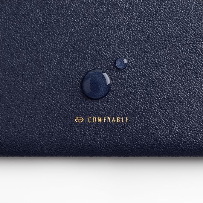 Comfyable Leather Laptop Sleeve Compatible with 16 Inch MacBook Pro M5 Pro/Max & 15 Inch MacBook Air M5 2026 (Loose Fit), Blue