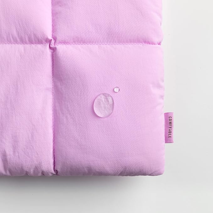 Comfyable Puffy Laptop Sleeve 15 16 Inch, Quilted Puffer Laptop Carrying Case for Women, Pillow Pouch Compatible for MacBook Air M5 & MacBook Pro M5 Pro/Max 2026, Lavender