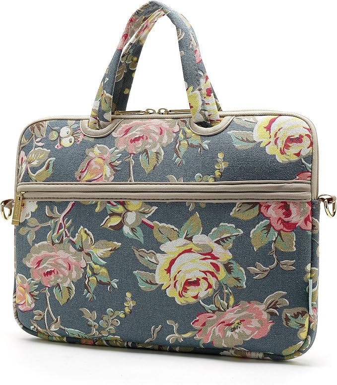 kayond Blue Water Hyacinth Patten water resistant Laptop Shoulder Messenger Bag Case Sleeve for 12 Inch 13 Inch Laptop,Laptop Briefcase