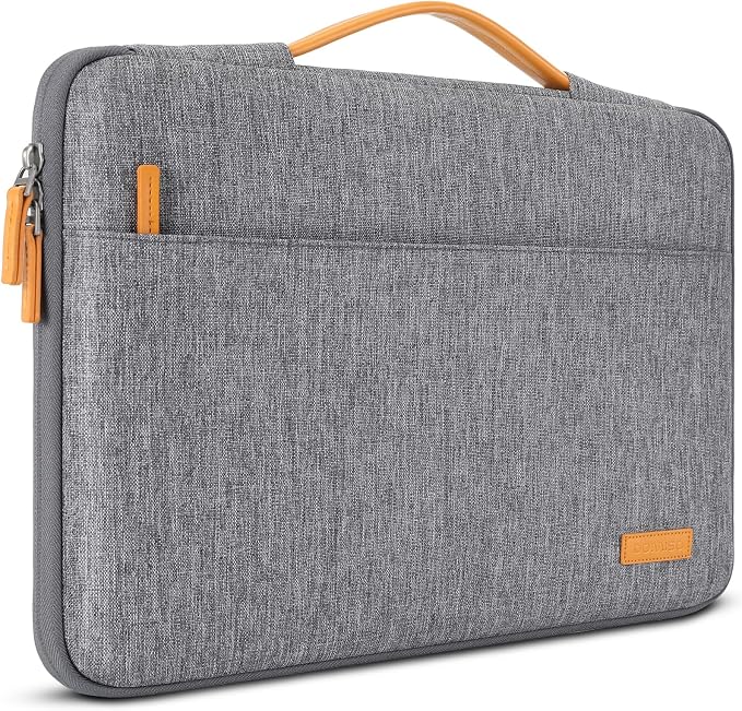 DOMISO Laptop Case Sleeve Protective Cover Compatible with MacBook Air 13 M4 M3 M2,MacBook Pro M2 M1,iPad Air/Pro,13 inch Dell,Lenovo, HP,Asus,Waterproof Computer Cases Bag with Handle,Grey