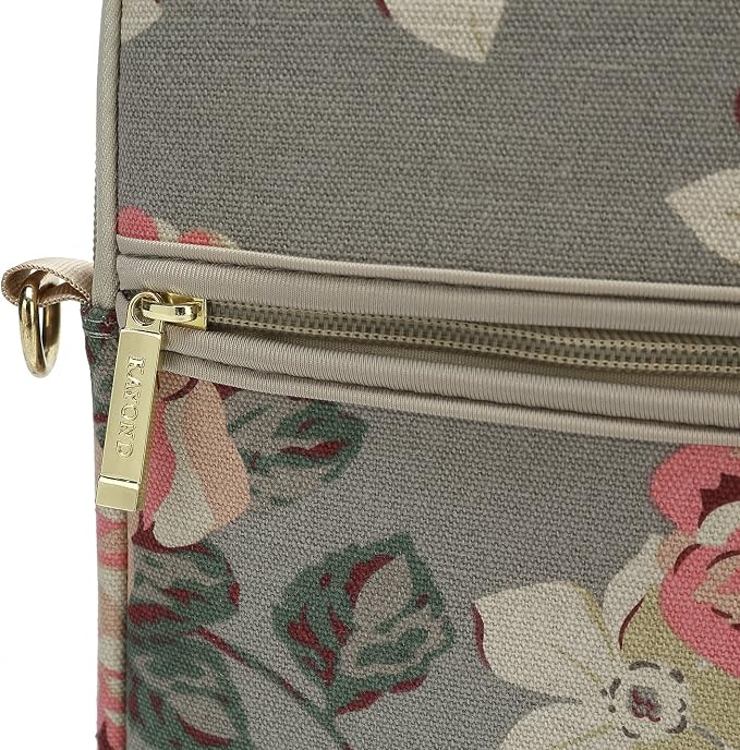 kayond White Rose Patten water resistant Laptop Shoulder Messenger Bag Case Sleeve for 14 Inch 14.1 Inch Laptop,Laptop Briefcase