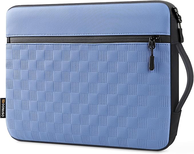 DOMISO 17.3 Inch Laptop Case, Waterproof Protective Sleeve with Handle for Large 17-17.3” Laptops, Fits HP Omen 17, Dell Inspiron 17, Acer Predator,Blue