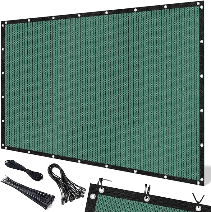Artpuch 90% Sun Shade Cloth, 10 x 14 FT Pergola Shade Cover Canopy with Grommets, Sun Screen Fabric Tarp for Patio, Outdoor, Garden, Backyard, Green