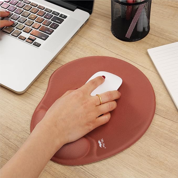 Mr. Pen- Ergonomic Mouse Pad with Wrist Rest, Breathable Fabric with Memory Foam Cushion, Non-Slip Rubber Base, Gel Mouse Pad with Wrist Support