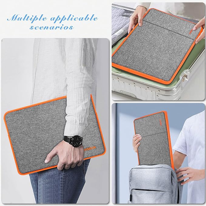 Hseok Laptop Case 13.3-14 Inch Sleeve, Water-Resistant Computer Bag Compatible with MacBook Neo/Pro 14" M5/M4/M3/M2/M1 and All 13.3" Mac Air/Pro, XPS 14 and Most Popular 13.3"-14" Notebook，D02G02