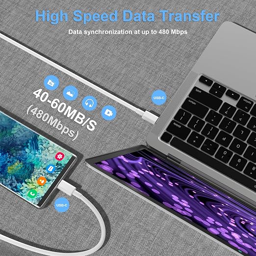 USB C to USB C Charging Cable for Apple 2Pack 6ft,Long Type C to C Fast Charger Cord,for iPhone 17/Air/16/16e/15/Pro/Plus/Pro Max,for MacBook Pro/Air,for iPad Pro12.9/11in,Air 4/5,Mini 6/7 60W