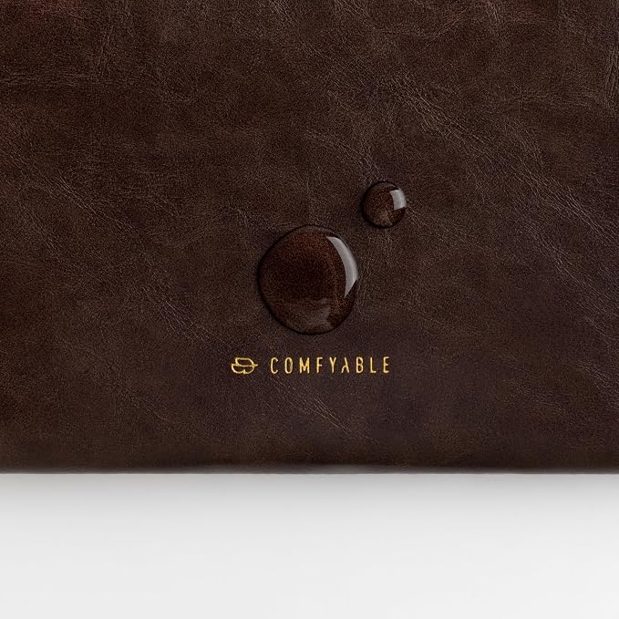 Comfyable Leather Laptop Sleeve Compatible with 16 Inch MacBook Pro M5 Pro/Max & 15 Inch MacBook Air M5 2026 (Loose Fit), Briarwood