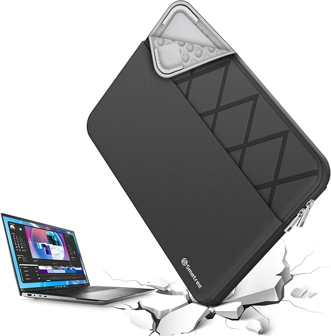 Smatree 16 inch Laptop Sleeve for DELL Inspiron 16/16 Plus/16 2 in 1, for DELL Vostro 16/5620/7620, Laptop Case with Accessory Pocket, YKK Zipper, Patented Shockproof Design (E613)