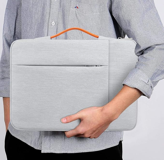 Lacdo 360° Protective 16 Inch Laptop Sleeve Case for 16 Inch HP Lenovo ASUS Acer Dell Laptop/HP Pavilion Envy/Lenovo ThinkPad IdeaPad/Acer Swift/ASUS Vivobook/Dell Computer Bag, Gray