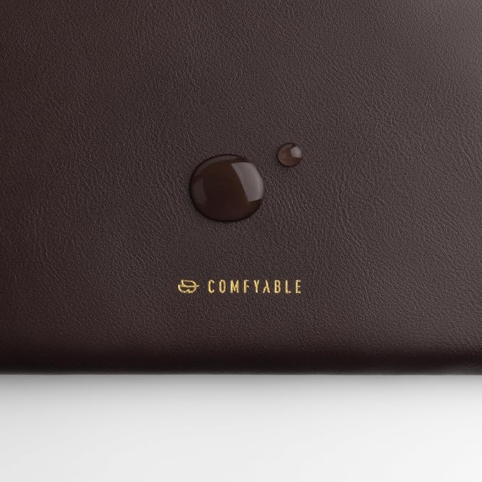 Comfyable Slim Protective Laptop Sleeve Compatible with 13/14 Inch MacBook Air & MacBook Pro M5/M4/M3/M2 Pro/Max 2026, Mac Travel Case, Laptop Pouch, Slim PU Leather Cover, Chocolate