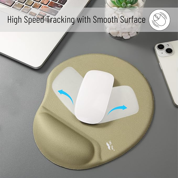 Mr. Pen- Ergonomic Mouse Pad with Wrist Rest, Breathable Fabric with Memory Foam Cushion, Non-Slip Rubber Base, Gel Mouse Pad with Wrist Support